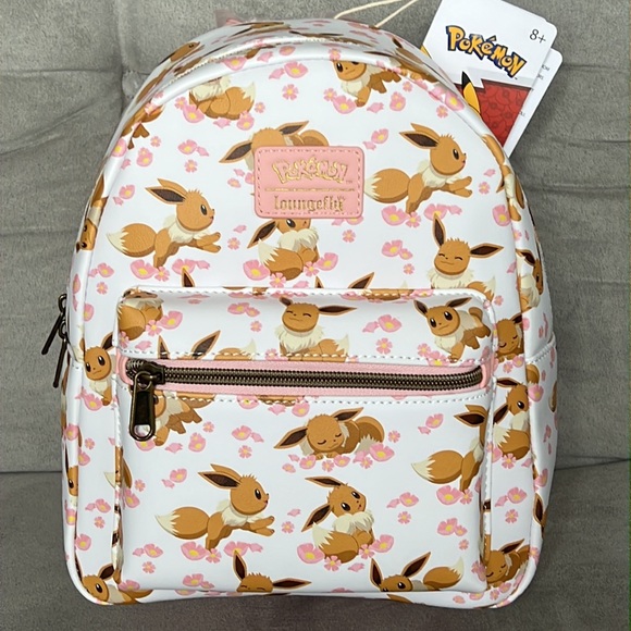 Loungefly Pokemon Eevee Sakura Mini Backpack - Picture 2 of 7